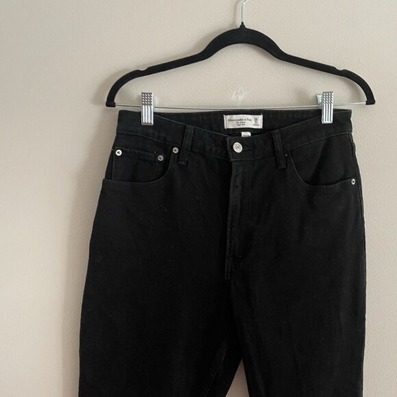 Abercrombie & Fitch Women 28/6S Black Denim Curve Love High Rise The Skinny Jean - Picture 4 of 10
